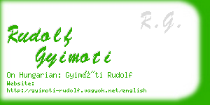 rudolf gyimoti business card